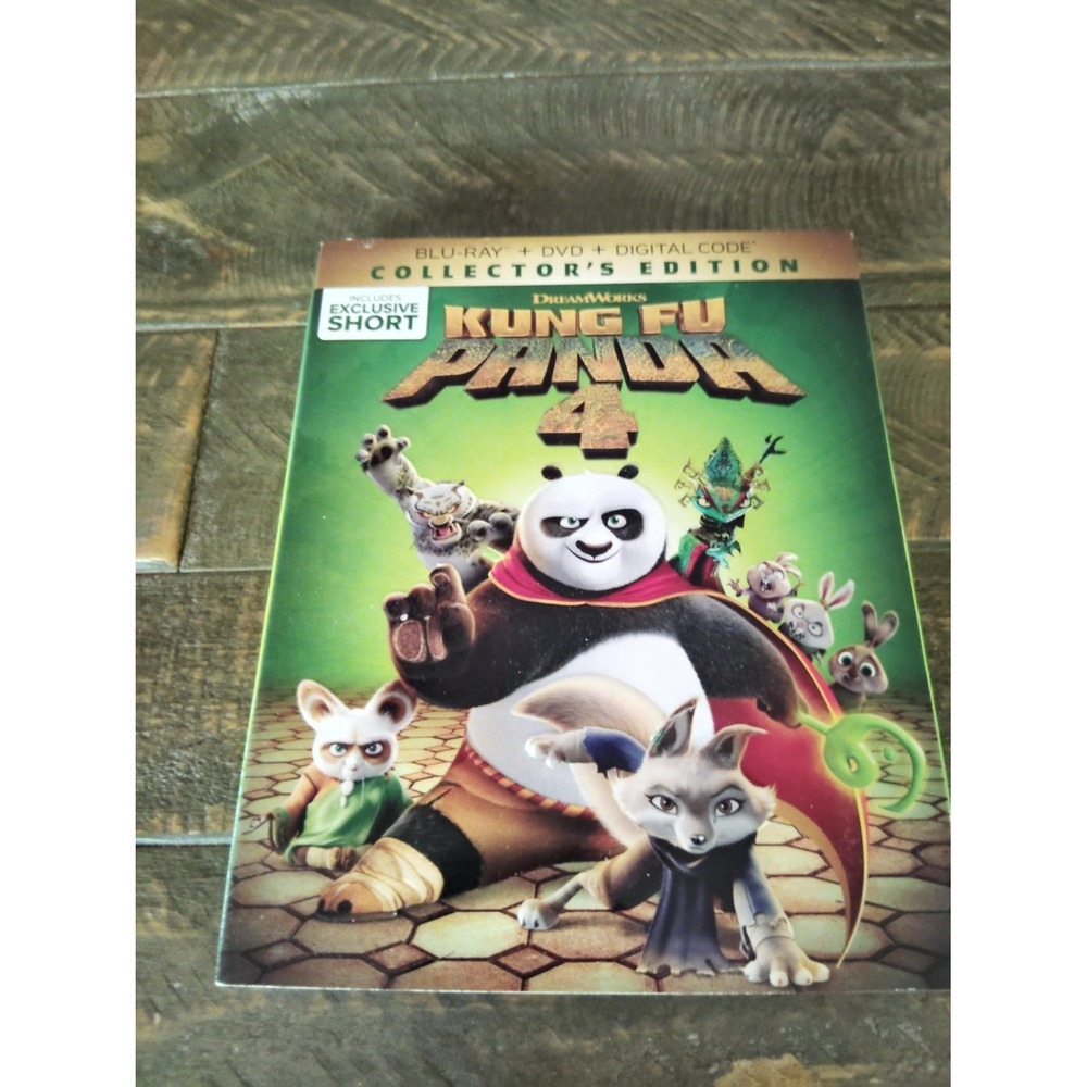 Kung Fu Panda 4 Blu-ray 2024 DreamWorks Collectors Edition w/ Slipcover